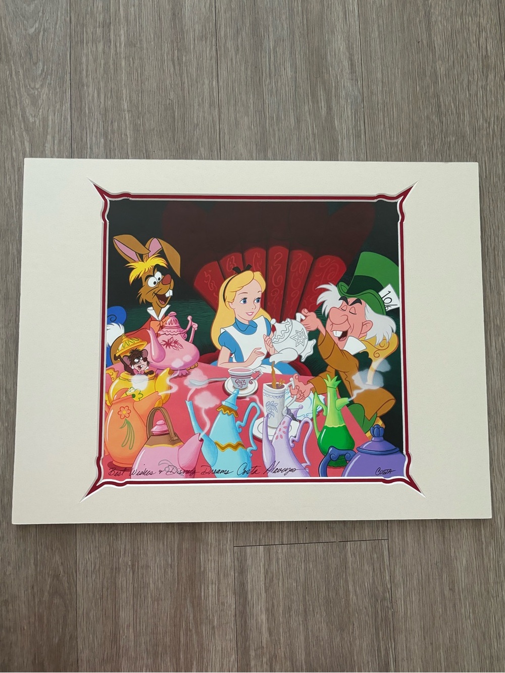 Mad Hatter Tea Party  Wall Art designed by artist Costa Alavezos